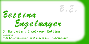 bettina engelmayer business card